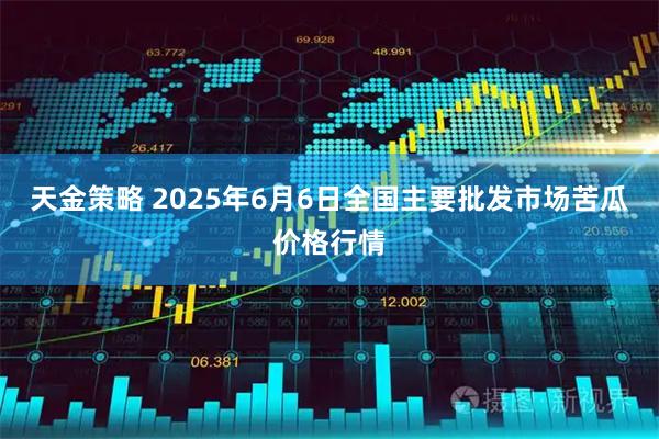 天金策略 2025年6月6日全国主要批发市场苦瓜价格行情
